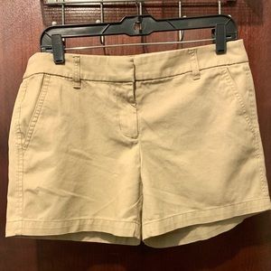 Jcrew 4" Stretch chino short Size 6 Color Khaki